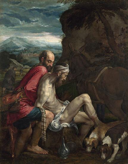 Follower of Jacopo da Ponte The Good Samaritan oil painting image